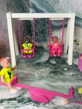 Baby Doll Seesaw Playground Toy | 3D Printed Dollhouse Accessory